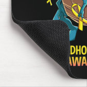 おもしろい恐竜Tレックス小児癌認識度少年 マウスパッド (コーナー)