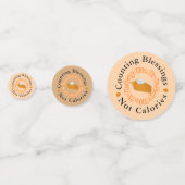 おもしろい恵み数カロリー感謝なし コンフェッティ (正面)