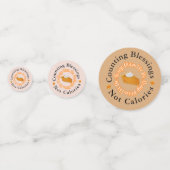 おもしろい恵み数カロリー感謝なし コンフェッティ (裏面)