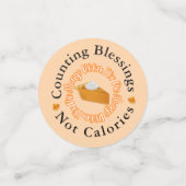 おもしろい恵み数カロリー感謝なし コンフェッティ (スモール正面)