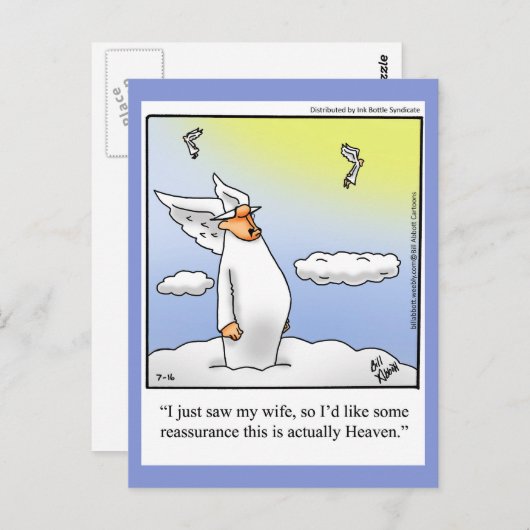 おもしろい恵み&信仰ユーモアポストカード ポストカード (正面/裏面)