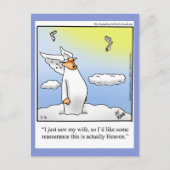 おもしろい恵み&信仰ユーモアポストカード ポストカード (正面)