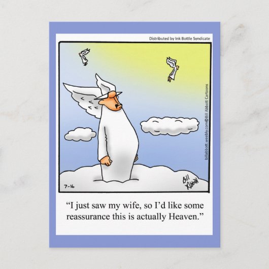 おもしろい恵み&信仰ユーモアポストカード ポストカード (正面)