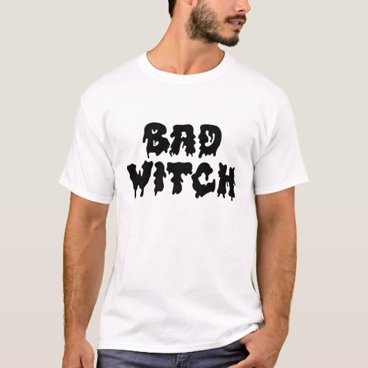 おもしろい悪い魔女の滴るハロウィンTシャツ Tシャツ (正面)