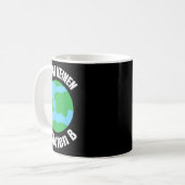 おもしろい惑星 – 環境保護地球儀 コーヒーマグカップ (正面左)