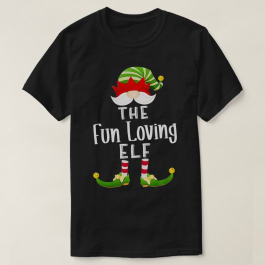 おもしろい愛する小妖精や小人グループクリスマスパジャマおもしろいパーティー Tシャツ (デザイン正面)