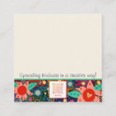 おもしろい愛インスパイア人の引用文親切カード スクエア名刺 (裏面)