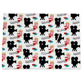 おもしろい愛好家のパーティータイル抱き枕 ラージペーパーバッグ (正面)