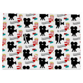 おもしろい愛好家のパーティータイル抱き枕 ラージペーパーバッグ (裏面)