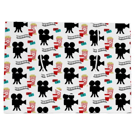 おもしろい愛好家のパーティータイル抱き枕 ラージペーパーバッグ (裏面)