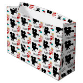 おもしろい愛好家のパーティータイル抱き枕 ラージペーパーバッグ (裏面アングル)