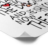 おもしろい愛犬家用ポスター ポスター (角)