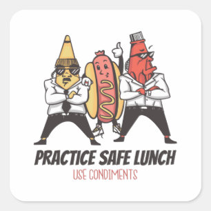 おもしろい愛犬 スクエアシール