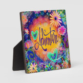 おもしろい感動的かわいらしフローラ冒険 フォトプラーク (正面)