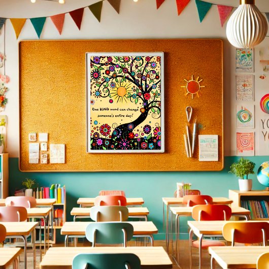 おもしろい感動的と親切な教室 ポスター