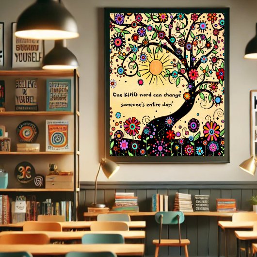 おもしろい感動的と親切な教室 ポスター