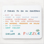 おもしろい感動的やる気を起こさせるタイポグラフィ マウスパッド (正面)