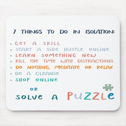 おもしろい感動的やる気を起こさせるタイポグラフィ マウスパッド (正面)