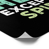 おもしろい感動的やる気を起こさせる引用文 ポスター (角)