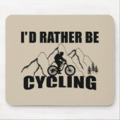 おもしろい感動的サイクリング引用文 マウスパッド (正面)