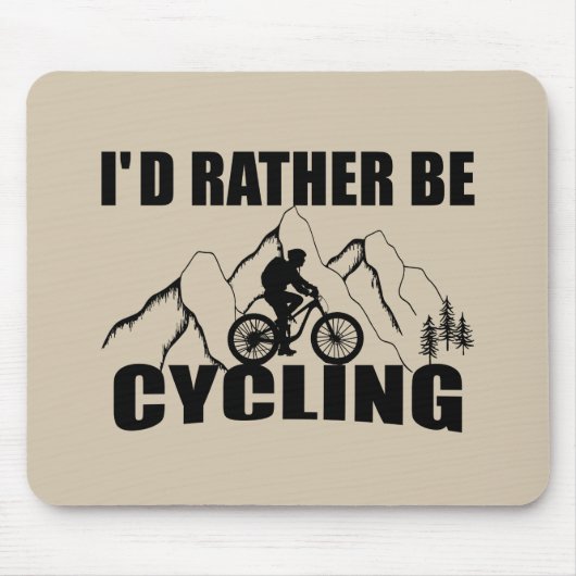 おもしろい感動的サイクリング引用文 マウスパッド (正面)