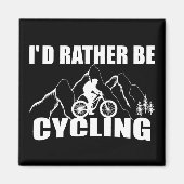 おもしろい感動的サイクリング引用文 マグネット (正面)