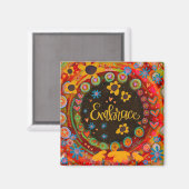 おもしろい感動的デイジーインスピリシブエンスメント マグネット (正面/裏面)