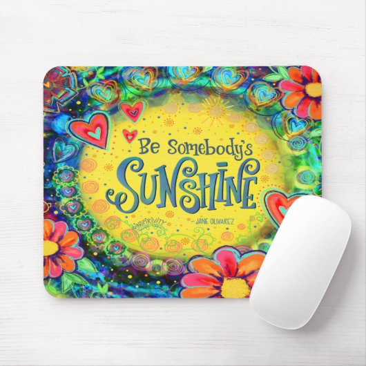 おもしろい感動的フローライエローサンシャイン引用文 マウスパッド (マウス)