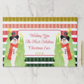 おもしろい感動的ホリデー紙ランチョンマット ペーパーパッド (インサイチュ)