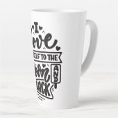 おもしろい感動的ラテ カフェラテマグ (右アングル)