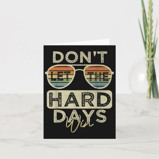 おもしろい感動的引用文が懸命日Wを許可しない カード (正面)