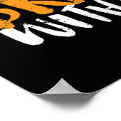 おもしろい感動的後を追ハート ポスター (角)