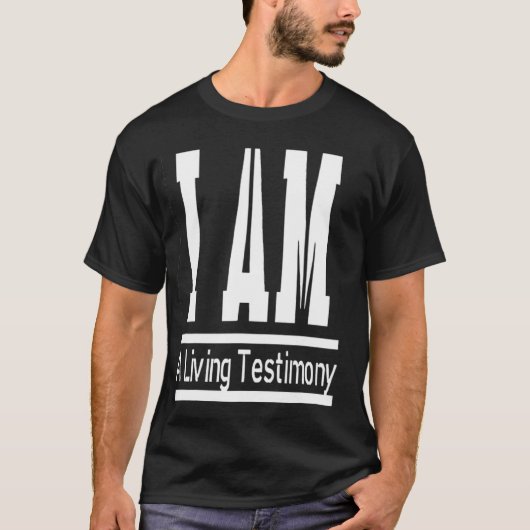 おもしろい感動的生きている証だ Tシャツ (正面)