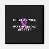 おもしろい感動的薬物回収月オーバードーズ阿波 マグネット (正面)