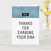 おもしろい感謝していDNA父の日素晴らしを分かち合う カード (黄色い花)