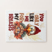 おもしろい感謝活動間抜けトルコ乳房 ジグソーパズル (横)