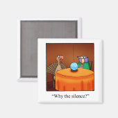 おもしろい感謝祭なぜ静寂の磁石 マグネット (正面/裏面)