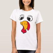 おもしろい感謝祭の七面鳥Tシャツ Tシャツ (正面)