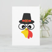 おもしろい感謝祭の顔 招待状 (スタンド正面)