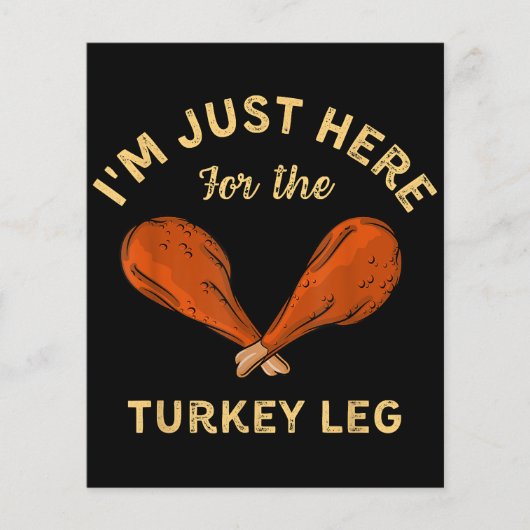 おもしろい感謝祭の食べ物タークのためにここにいる (正面)