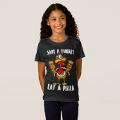 おもしろい感謝祭の食べ衣装は救トルコとピッツの間で Tシャツ (正面フル)