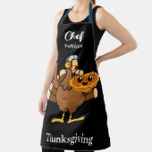 おもしろい感謝祭パーソナライズされた名ギフトアイディア エプロン (インサイチュ)