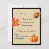 おもしろい感謝祭恋しく思のトルコ札 シーズンカード (裏面)