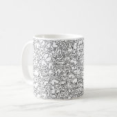 おもしろい成乳房パターン コーヒーマグカップ (正面左)