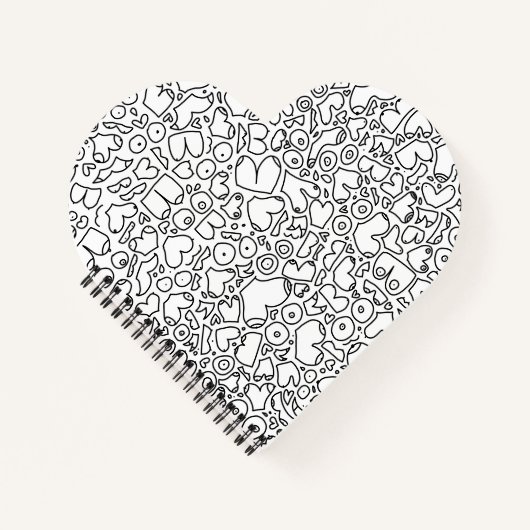 おもしろい成乳房パターン ノートブック (正面)