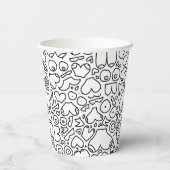 おもしろい成乳房パターン 紙コップ (裏面)