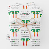 おもしろい手作りギフトの小妖精や小人名で作った ラッピングペーパーシート (インサイチュ)