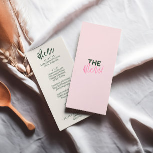 おもしろい手書きカラフルパステルサマー結婚ズ メニュー