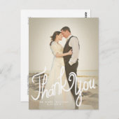 おもしろい手書きフォトフィルターありがとうはがき ポストカード (正面/裏面)