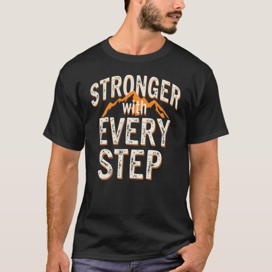 おもしろい手術の回復：「すべてのステップでより強い」 Tシャツ (正面)